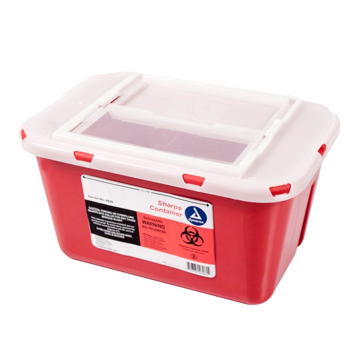 Sharps Container 1gal - BULK PACK - 24/Box Optometric, Eye Care and Ophthalmic Supplies at Stag Medical.