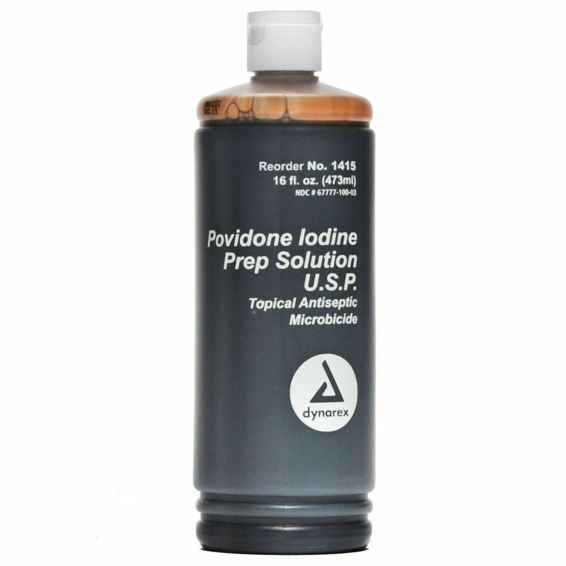 Povidone Iodine Prep Solution - 16oz Optometric, Eye Care and Ophthalmic Supplies at Stag Medical.