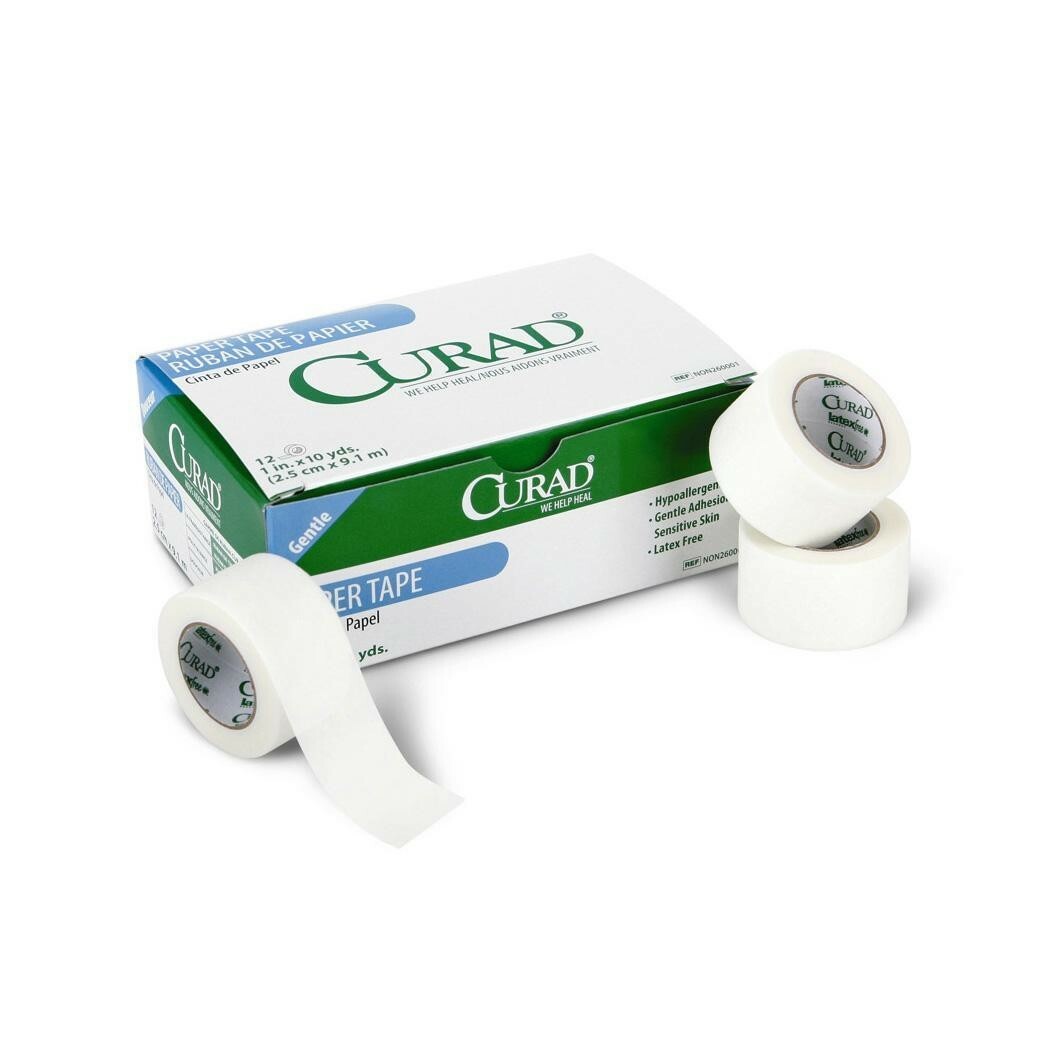 Paper Tape - 1 Inch x 10 Yards - 12ct/box Optometric, Eye Care and Ophthalmic Supplies at Stag Medical.