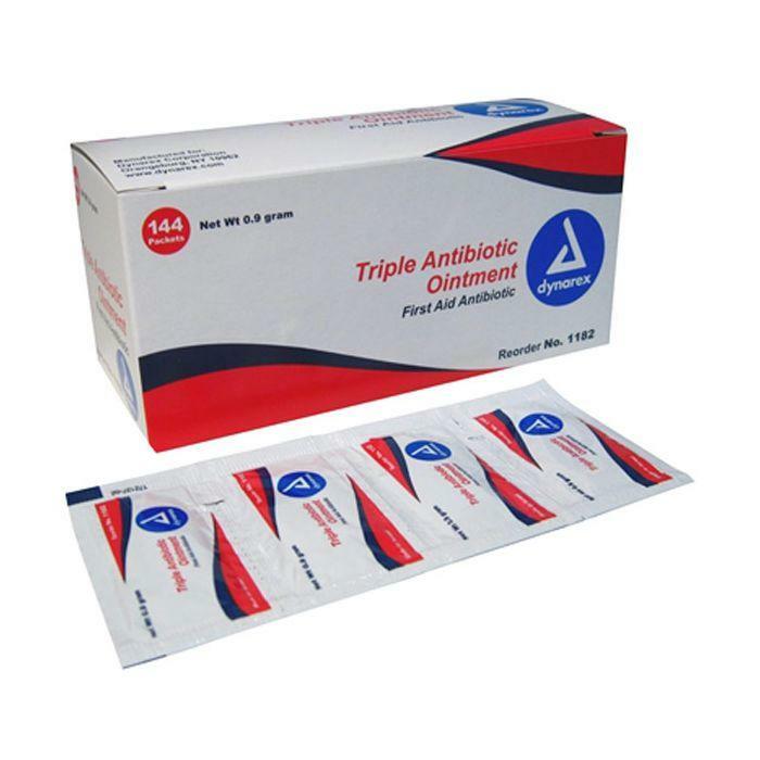 Triple Antibiotic Ointment - 0.9 g Foil Packet - 144/Box Optometric, Eye Care and Ophthalmic Supplies at Stag Medical.