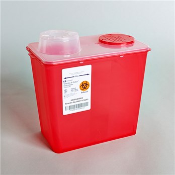 Sharps container, 8qt, red - Medegen Medical Products Optometric, Eye Care and Ophthalmic Supplies at Stag Medical.