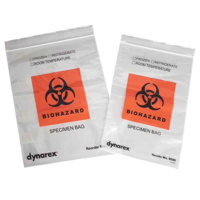 Specimen Biohazard Bags - 6x9 - 100/Box Optometric, Eye Care and Ophthalmic Supplies at Stag Medical.