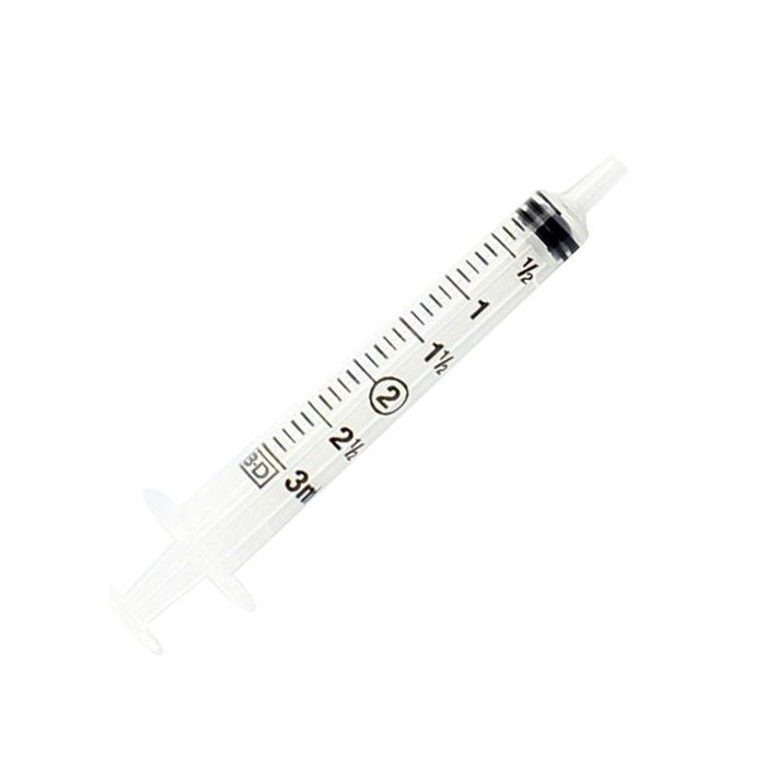 Syringe - 3CC - Luer Lock - 100 Per Box