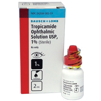 Tropicamide Ophthalmic Solution 1% 15mL  - Bausch Optometric, Eye Care and Ophthalmic Supplies at Stag Medical.